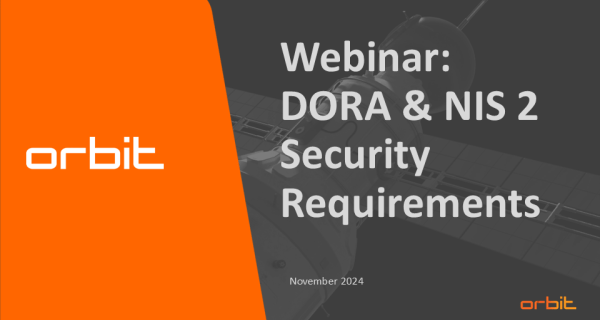 Webinar DORA &amp; NIS2 Security Requirements - Part I